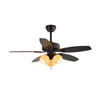 Retro medieval style restaurant fan lamp