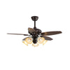 Retro medieval style restaurant fan lamp