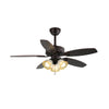Retro medieval style restaurant fan lamp