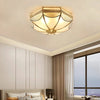 Retro octagonal texture bedroom ceiling lamp