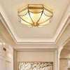 Retro octagonal texture bedroom ceiling lamp