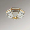 Retro octagonal texture bedroom ceiling lamp