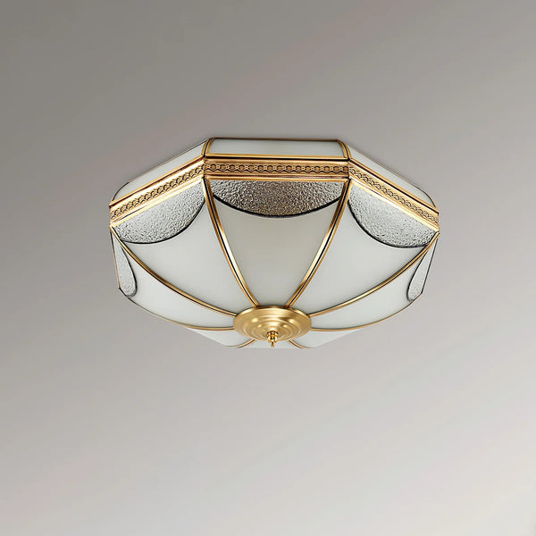 Retro octagonal texture bedroom ceiling lamp