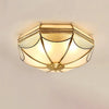 Retro octagonal texture bedroom ceiling lamp
