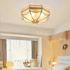 Retro octagonal texture bedroom ceiling lamp