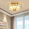 Retro octagonal texture bedroom ceiling lamp