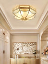 Retro octagonal texture bedroom ceiling lamp