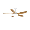 Retro bedroom silent solid wood fan chandelier
