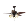 Retro medieval style restaurant fan lamp