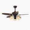 Retro medieval style restaurant fan lamp