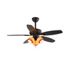 Retro medieval style restaurant fan lamp