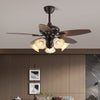 Retro medieval style restaurant fan lamp