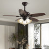Retro medieval style restaurant fan lamp