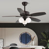 Retro medieval style restaurant fan lamp