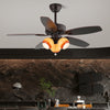 Retro medieval style restaurant fan lamp
