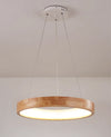 Round Pendant Lamp,Wooden Dining Room