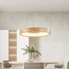 Round Pendant Lamp,Wooden Dining Room