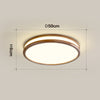 Solid wood LED ceiling light