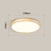 Solid wood LED ceiling light