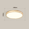 Solid wood LED ceiling light