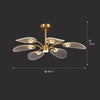 Light luxury lotus leaf chandelier