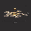 Light luxury lotus leaf chandelier