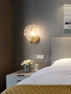 Brass Glass crystalShell Wall Light