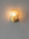 Brass Glass crystalShell Wall Light