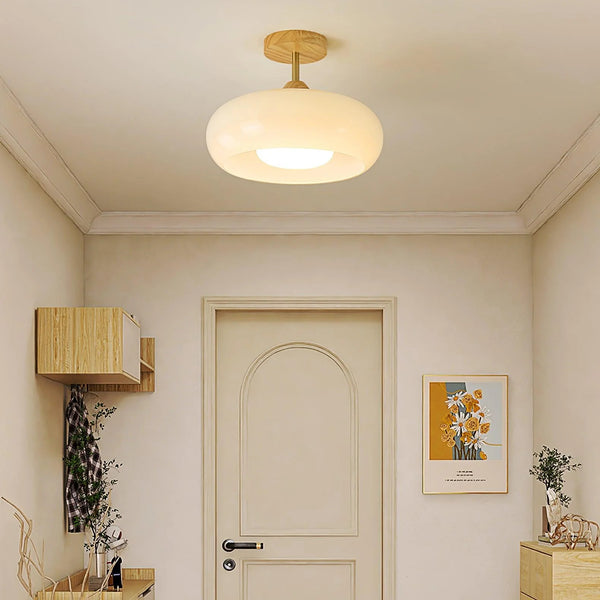 Simple spherical entrance corridor ceiling lamp