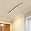 Solid Wood Long Strip Ceiling Lamp