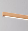 Solid Wood Long Strip Pendant Lamp, Dining Room Lamp