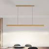 Solid Wood Long Strip Pendant Lamp, Dining Room Lamp