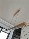 Solid Wood Long Strip Pendant Lamp, Dining Room Lamp