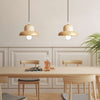 Solid Wood Small Hat Pendant Lamp, Dining Room Lamp