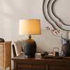 Study Red Plum Ceramic Art Table Lamp