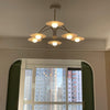 Cream style flying saucer chandelier