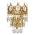 French style copper crystal wall lamp