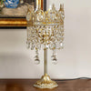 Bedroom crown crystal table lamp