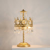 Bedroom crown crystal table lamp