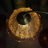Vintage Desk Brass Glass Table Lamp