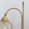 Vintage Desk Brass Glass Table Lamp