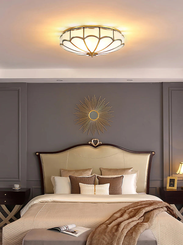 Vintage Petal Bedroom Ceiling Lamp