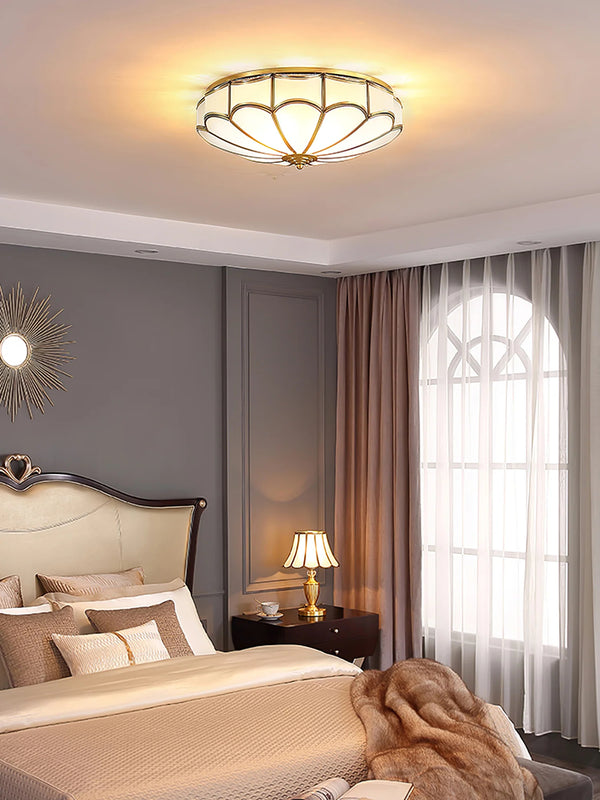 Vintage Petal Bedroom Ceiling Lamp