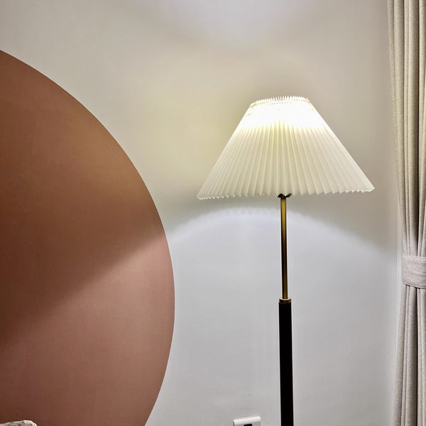 Vintage Pleated Floor Lamp