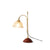 Vintage Desk Brass Glass Table Lamp