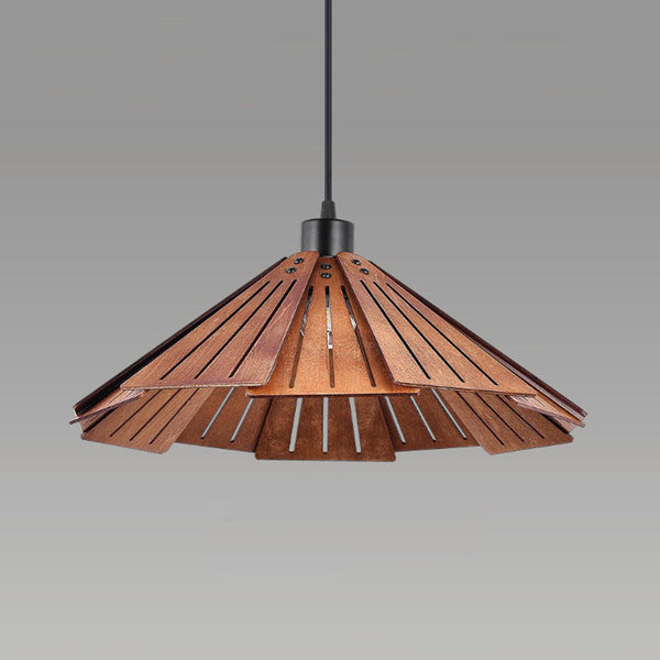 Vintage Wooden Pendant Light, Dining Room