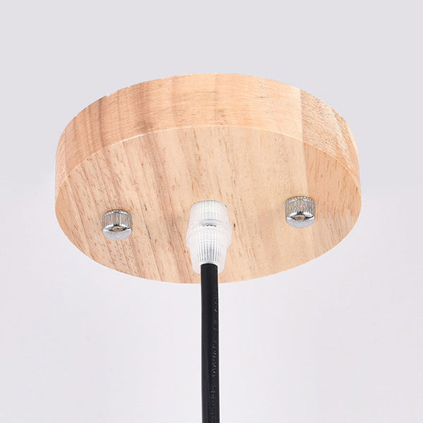 Vintage Wooden Pendant Light, Dining Room