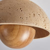 Wabi-sabi style yellow travertine corridor ceiling lamp