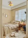 Wabi-sabi style yellow travertine corridor ceiling lamp