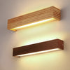 Wall Mounted Mirror Front Light, Wooden Rectangular Bathroom Vanity Light